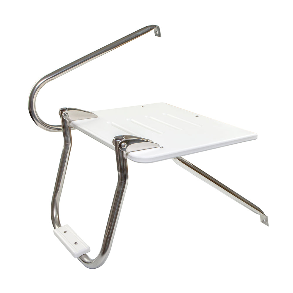 Whitecap White Poly Swim Platform w/Ladder f/Outboard Motors [67902]