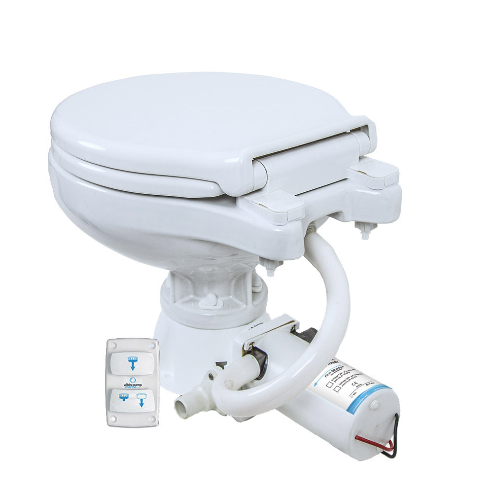 Albin Group Marine Toilet Silent Electric Compact - 12V [07-03-010]