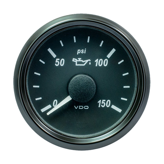 VDO SingleViu 52mm (2-1/16") Oil Pressure Gauge - 150 PSI - 0-180 Ohm [A2C3833300030]